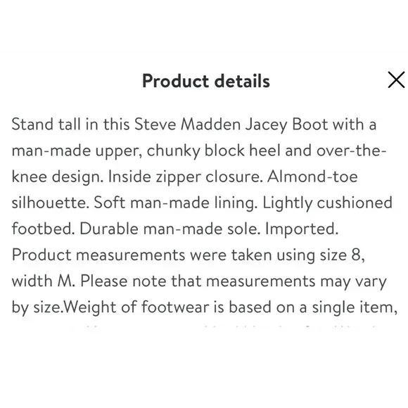 Steve Madden Jacey over-the-Knee Black Microsuede Boots Women's Size 7.5 - Picture 11 of 11